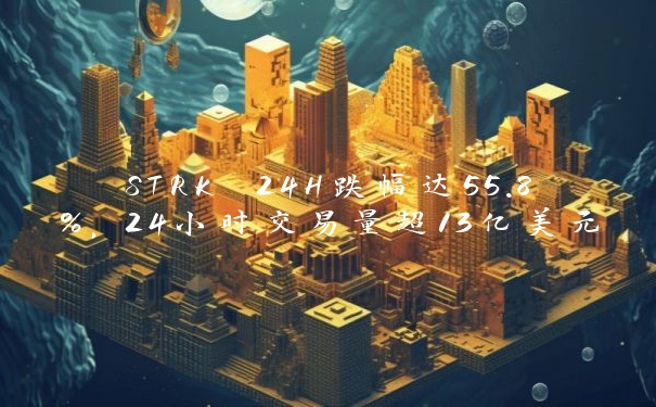 STRK 24H跌幅达55.8%,24小时交易量超13亿美元