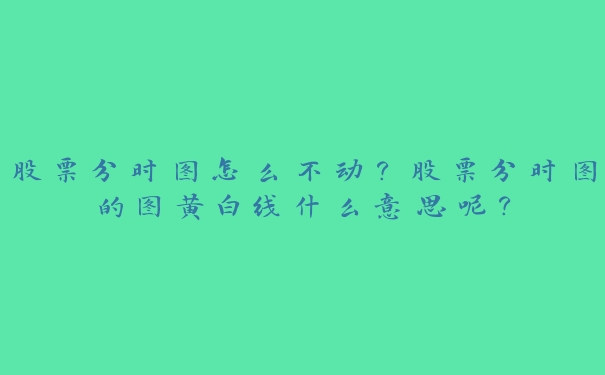 股票分时图怎么不动？股票分时图的图黄白线什么意思呢？