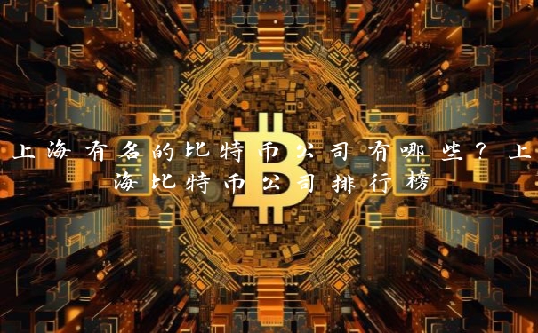上海有名的比特币公司有哪些?上海比特币公司排行榜